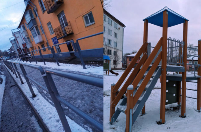 При поддержке депутата в Соликамске благоустроены детская площадка, тротуары, ограждения…